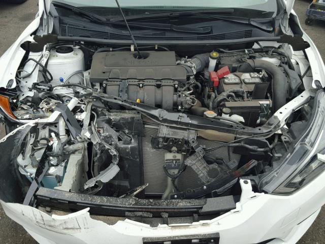 3N1AB7APXHY272403 - 2017 NISSAN SENTRA S WHITE photo 7