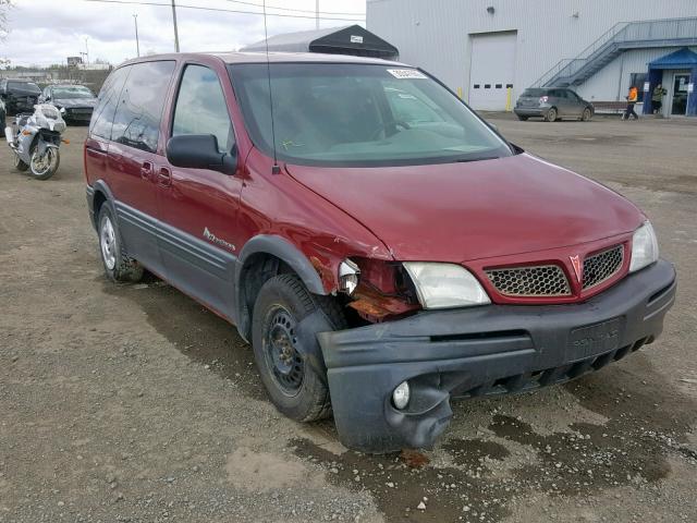 1GMDU03E54D163363 - 2004 PONTIAC MONTANA RED photo 1