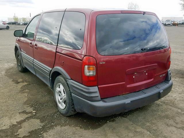 1GMDU03E54D163363 - 2004 PONTIAC MONTANA RED photo 3