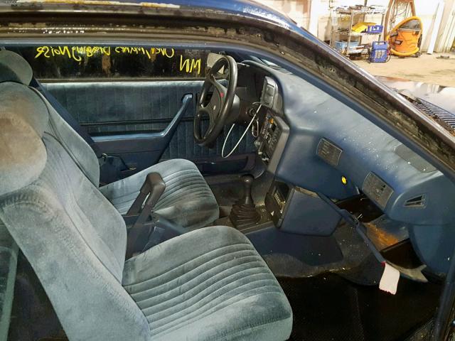 1G2JB14K4M7555910 - 1991 PONTIAC SUNBIRD LE BLUE photo 5