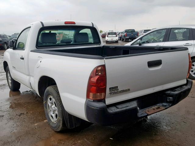 5TENX22NX6Z314589 - 2006 TOYOTA TACOMA WHITE photo 3