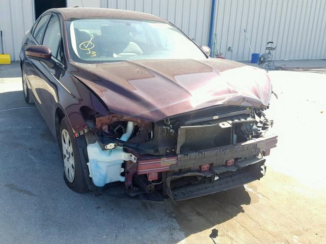 3FA6P0G77DR138462 - 2013 FORD FUSION S MAROON photo 1