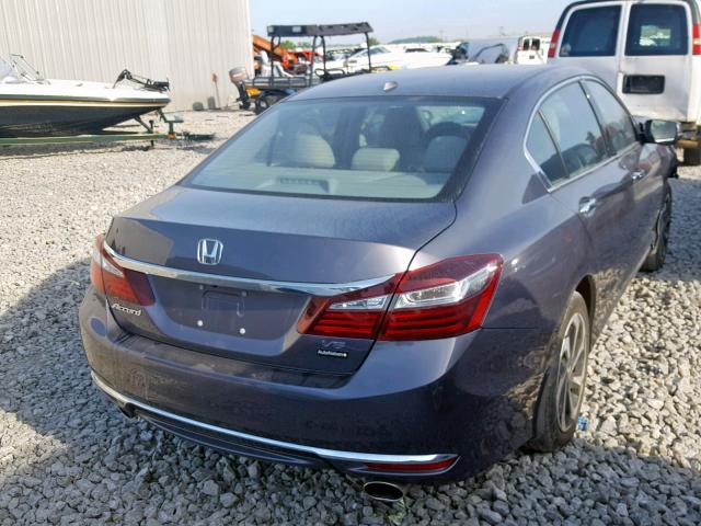 1HGCR3F8XGA007576 - 2016 HONDA ACCORD EXL GRAY photo 4