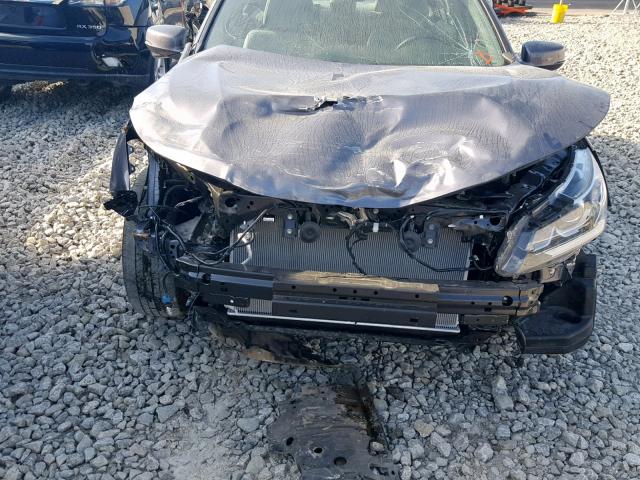 1HGCR3F8XGA007576 - 2016 HONDA ACCORD EXL GRAY photo 9