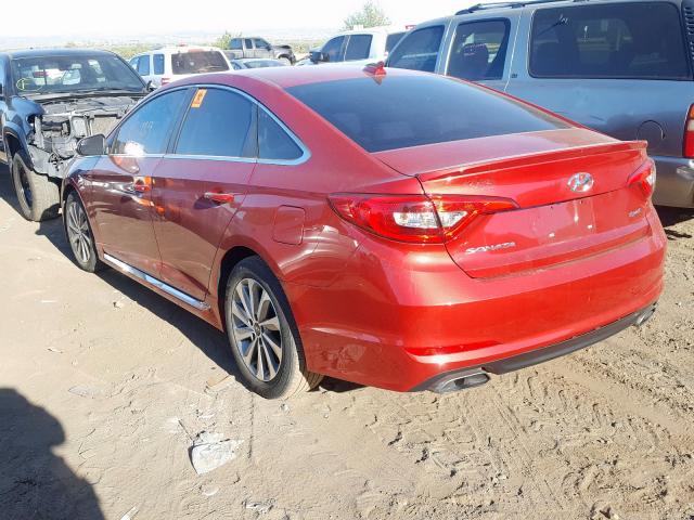 5NPE34AF0HH592893 - 2017 HYUNDAI SONATA SPORT  photo 3