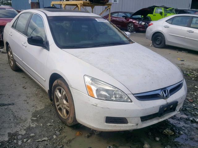 1HGCM56707A033234 - 2007 HONDA ACCORD EX WHITE photo 1