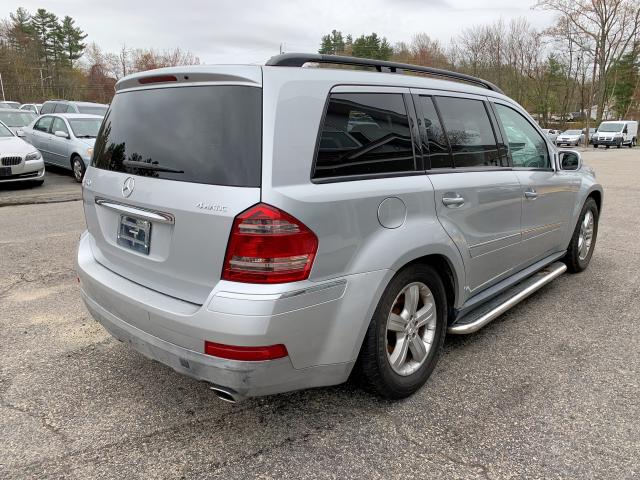 4JGBF71E77A099250 - 2007 MERCEDES-BENZ GL 450 4MA SILVER photo 4