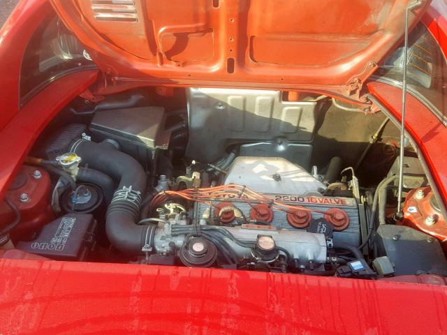 JT2SW21N6M0001987 - 1991 TOYOTA MR2 SPORT RED photo 7