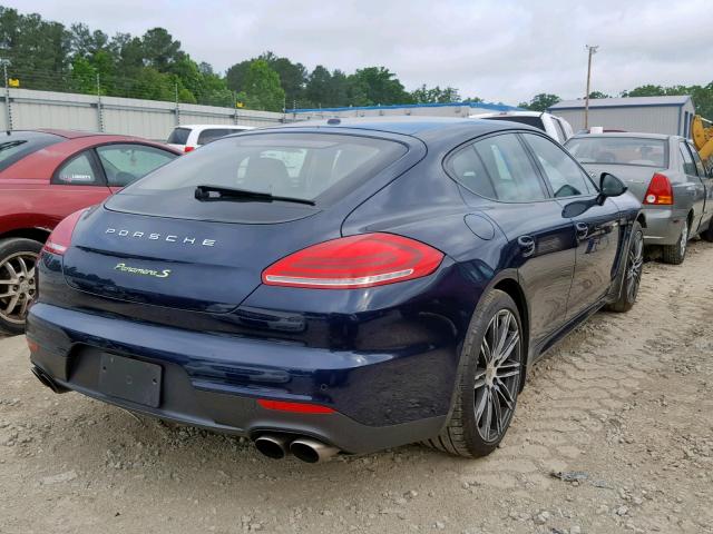 WP0AD2A70GL041298 - 2016 PORSCHE PANAMERA S BLUE photo 4