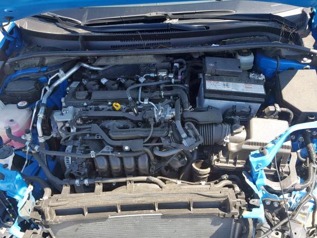 JTNK4RBE5K3002284 - 2019 TOYOTA COROLLA SE BLUE photo 7