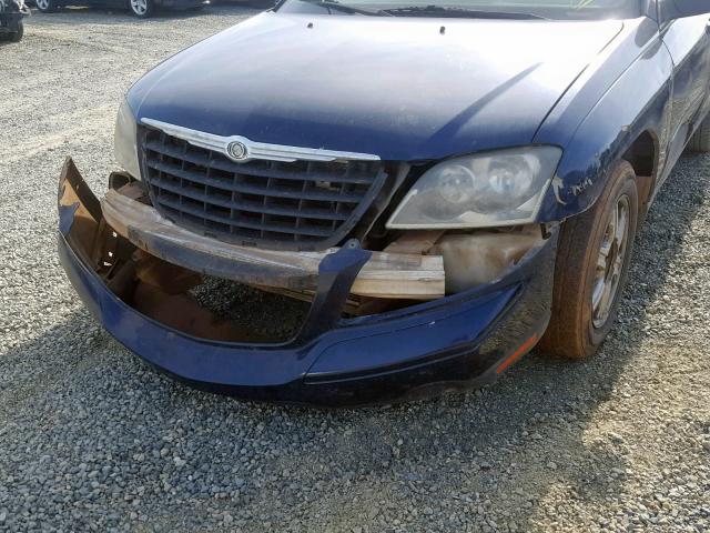 2C4GM48L25R368167 - 2005 CHRYSLER PACIFICA BLUE photo 9