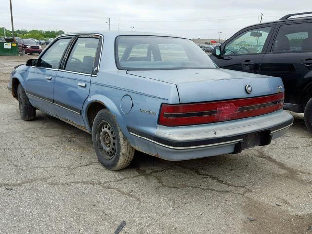 3G4AG54N4NS629260 - 1992 BUICK CENTURY SP BLUE photo 3