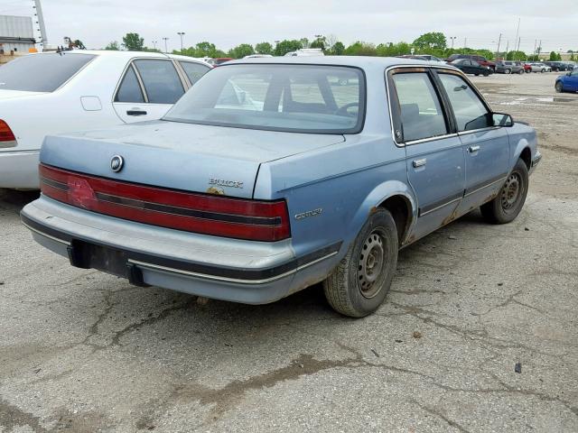 3G4AG54N4NS629260 - 1992 BUICK CENTURY SP BLUE photo 4