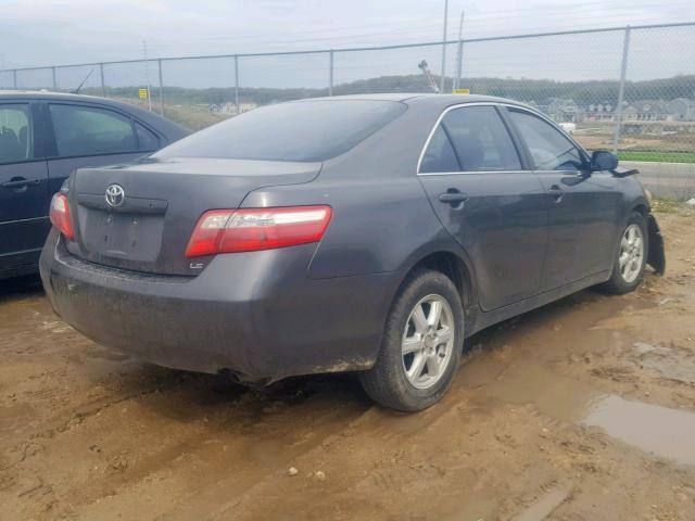 4T4BE46K47R005314 - 2007 TOYOTA CAMRY NEW GRAY photo 4
