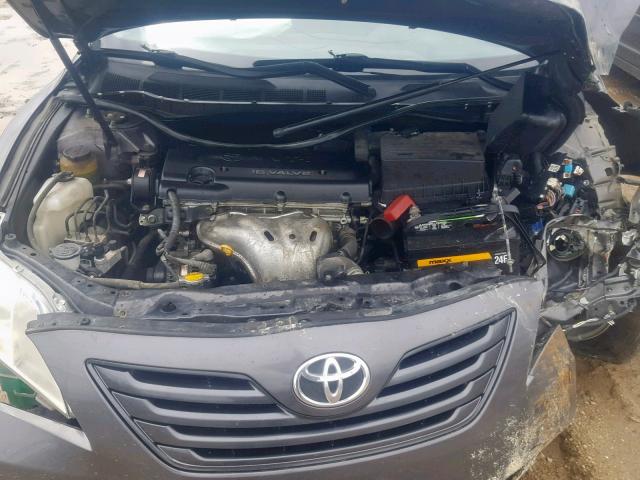 4T4BE46K47R005314 - 2007 TOYOTA CAMRY NEW GRAY photo 7