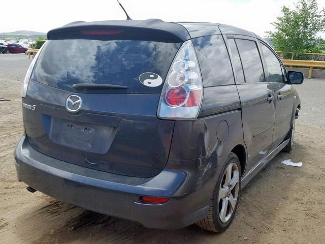 JM1CR293X60112874 - 2006 MAZDA 5 CHARCOAL photo 4