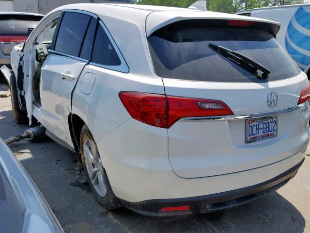 5J8TB3H5XDL014230 - 2013 ACURA RDX TECHNO WHITE photo 3