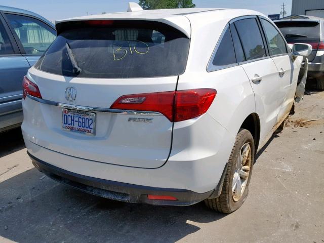 5J8TB3H5XDL014230 - 2013 ACURA RDX TECHNO WHITE photo 4