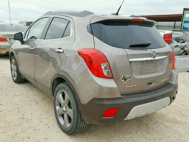 KL4CJASB5EB606026 - 2014 BUICK ENCORE BROWN photo 3