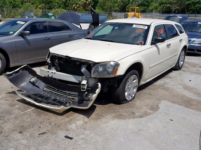 2D4FV47T76H128729 - 2006 DODGE MAGNUM SE WHITE photo 2