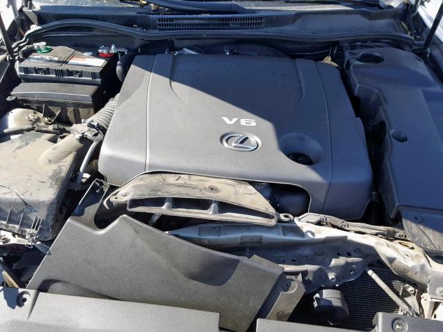 JTHBK262995089718 - 2009 LEXUS IS 250 SILVER photo 7