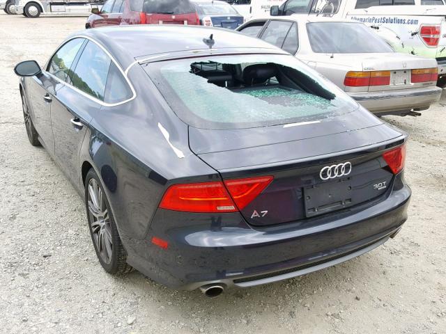 WAU2GAFC6DN105479 - 2013 AUDI A7 PRESTIG BLUE photo 3