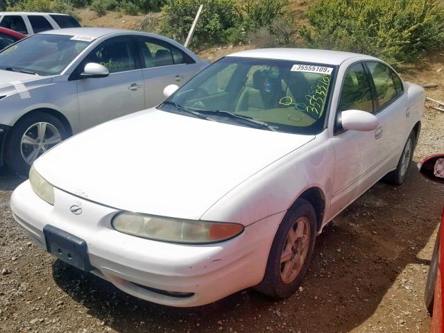 1G3NL52E5XC431266 - 1999 OLDSMOBILE ALERO GL WHITE photo 2