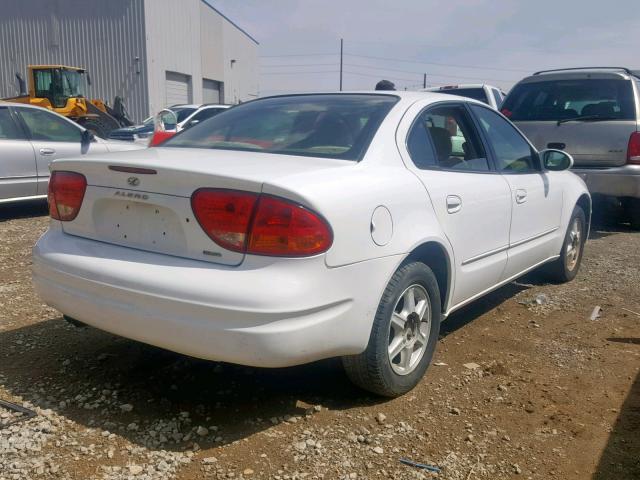 1G3NL52E5XC431266 - 1999 OLDSMOBILE ALERO GL WHITE photo 4