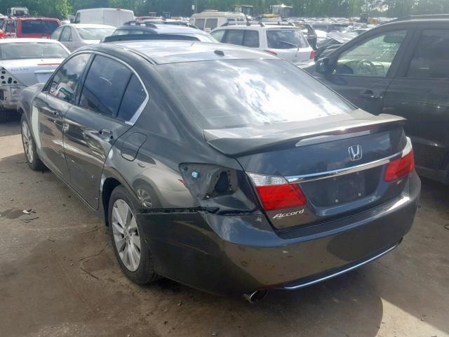 1HGCR3F81DA034015 - 2013 HONDA ACCORD EXL BROWN photo 3