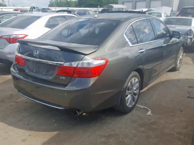 1HGCR3F81DA034015 - 2013 HONDA ACCORD EXL BROWN photo 4