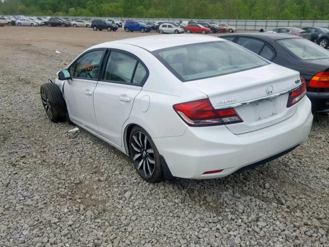 19XFB2F95FE057669 - 2015 HONDA CIVIC EXL WHITE photo 3