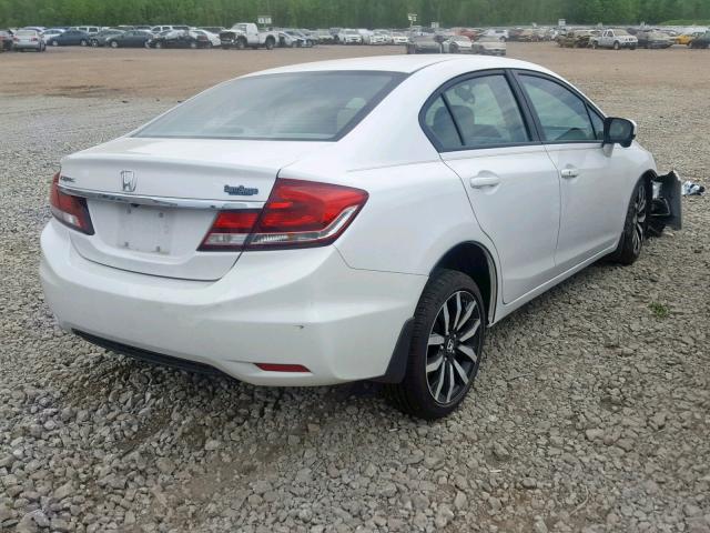 19XFB2F95FE057669 - 2015 HONDA CIVIC EXL WHITE photo 4