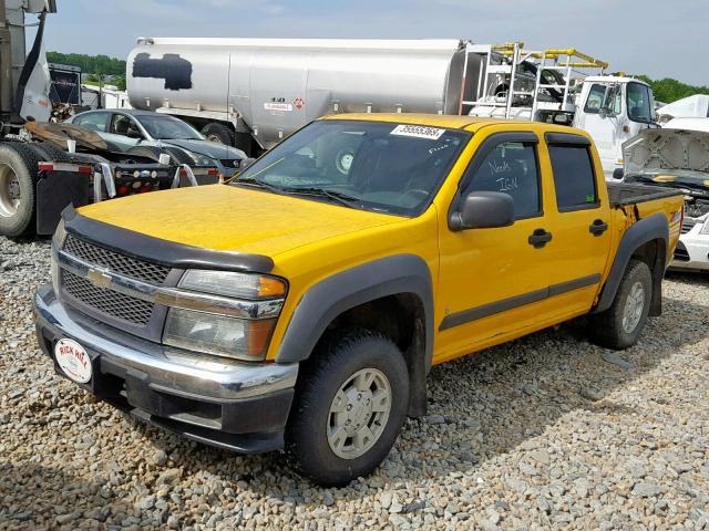 1GCDT13E878143814 - 2007 CHEVROLET COLORADO YELLOW photo 2