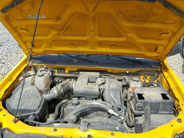 1GCDT13E878143814 - 2007 CHEVROLET COLORADO YELLOW photo 7