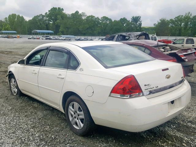 2G1WB58K481211752 - 2008 CHEVROLET IMPALA LS WHITE photo 3