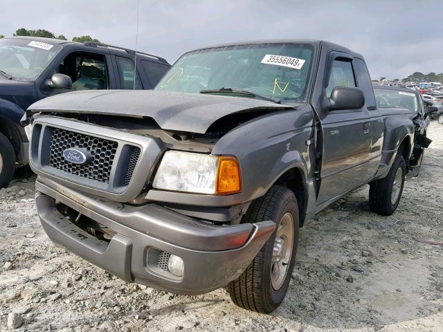 1FTYR44UX4PA85357 - 2004 FORD RANGER SUP GRAY photo 2