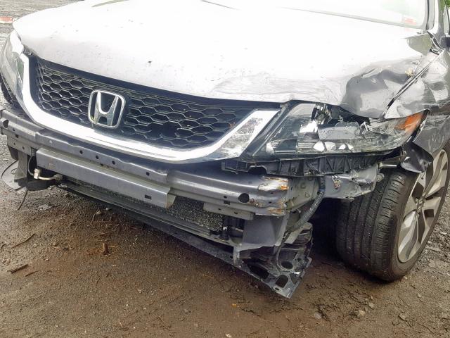 1HGCT1B85EA005534 - 2014 HONDA ACCORD EXL GRAY photo 9