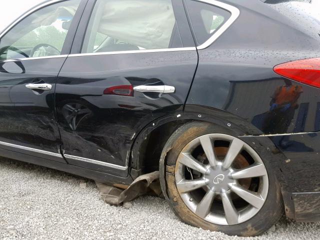 JN1AJ0HR8CM453626 - 2012 INFINITI EX35 BASE BLACK photo 9