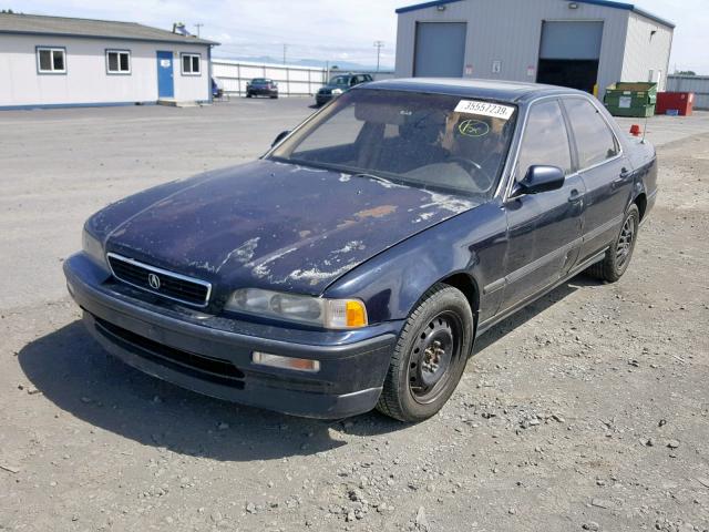 JH4KA7563NC009775 - 1992 ACURA LEGEND L BLACK photo 2