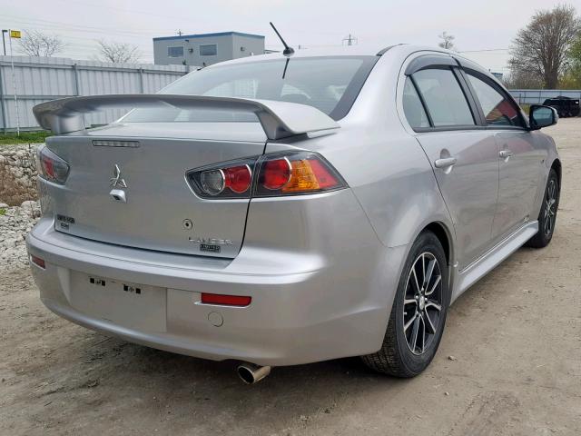 JA32V2FW4HU600699 - 2017 MITSUBISHI LANCER ES SILVER photo 4