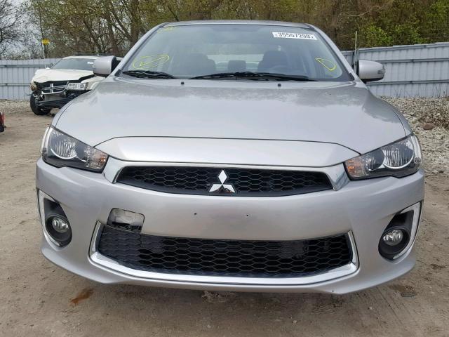 JA32V2FW4HU600699 - 2017 MITSUBISHI LANCER ES SILVER photo 9