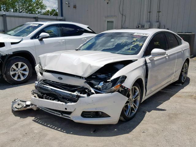 3FA6P0K90FR177924 - 2015 FORD FUSION TIT WHITE photo 2