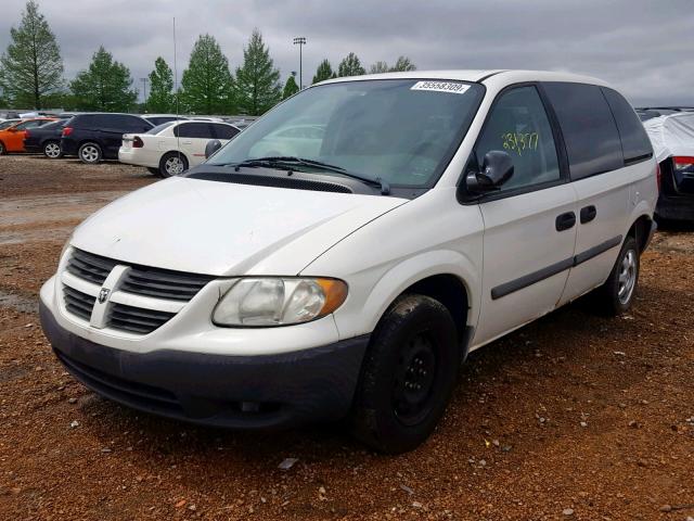 1D4GP21R96B712350 - 2006 DODGE CARAVAN C/ WHITE photo 2