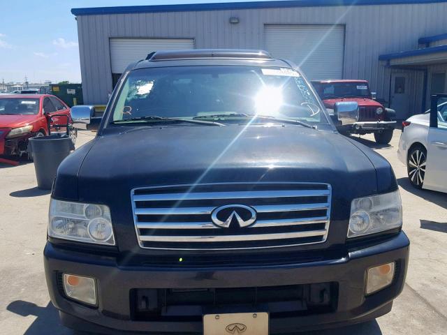 5N3AA08A55N807318 - 2005 INFINITI QX56 BLACK photo 9