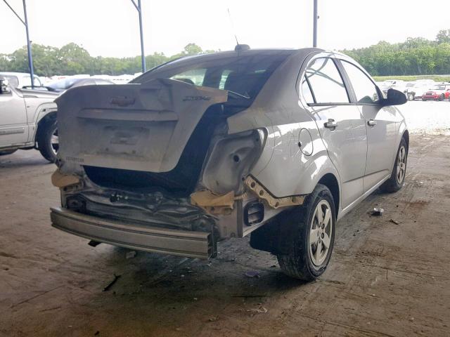 1G1JA5SH1G4101254 - 2016 CHEVROLET SONIC LS SILVER photo 4