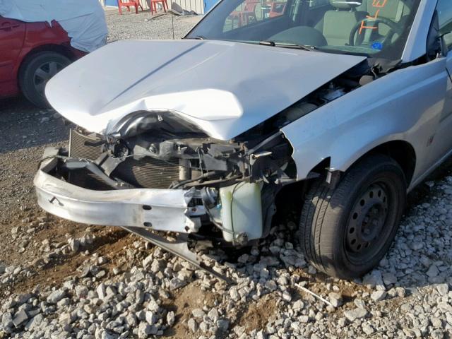 1G8AJ58F77Z200171 - 2007 SATURN ION LEVEL SILVER photo 9