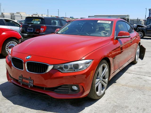 WBA3R1C57EK190498 - 2014 BMW 435 I RED photo 2