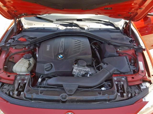 WBA3R1C57EK190498 - 2014 BMW 435 I RED photo 7