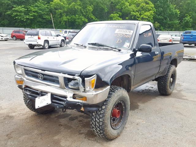 JT4RN01P2N0033304 - 1992 TOYOTA PICKUP 1/2 BLACK photo 2