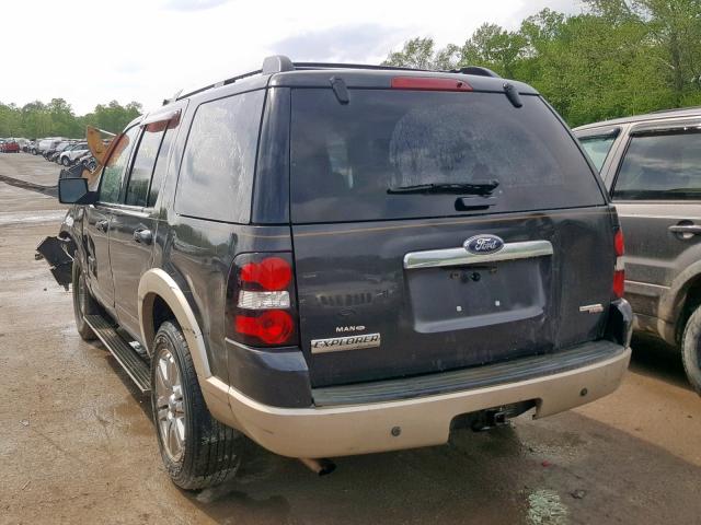 1FMEU74E97UA54663 - 2007 FORD EXPLORER E BLACK photo 3